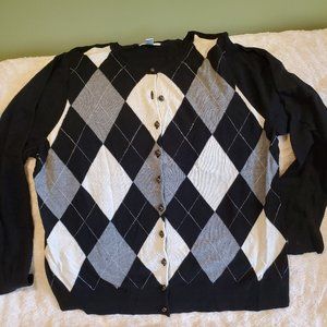 Charter Club argyle cardigan